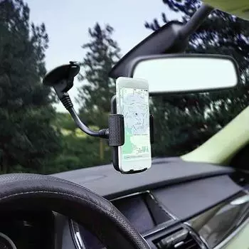 Присоска с вращением на 360 градусов, крепление на лобовое стекло автомобиля, держатель для телефона, подставка для iPhone 15 14 13 Pro Max Samsung S24 S23 Xiaomi Oppo Huawei кронштейн