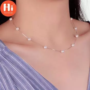 Привет, 12 шт., 6 мм, жемчужная коробочка, цепочка-колье, ожерелье Kolye Collares Bijoux Femme