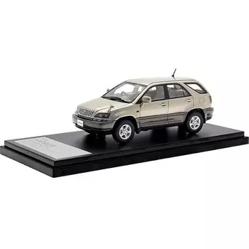 Привет, история 1/43 Toyota Harrier 3.0 FOUR G Пакет (1997) сверкающий золотой металлик Готовый продукт