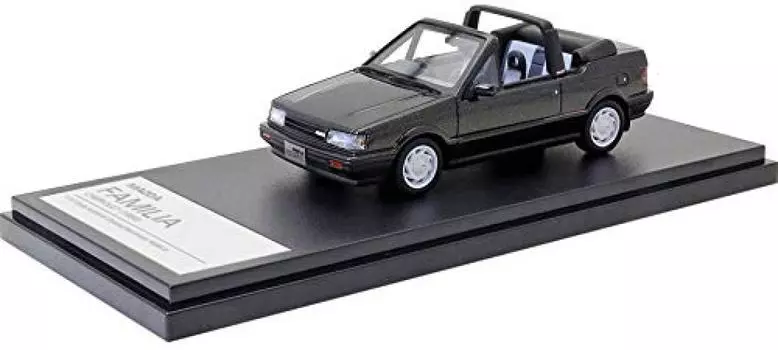 Привет, история Mazda FAMILIA CABRIOLET сверкающий черный M готовый продукт 1/43 (1986)