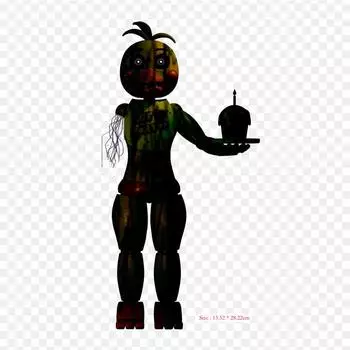 Призрачная игрушка Чика Five Nights At Freddy s 2 Five Nights At Freddy s термопереводные картинки для одежды, сумка-футболка, теплопередающие наклейки, железные нашивки