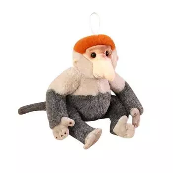 Proboscis Plush Monkey Doll With Soft Short Plush For Children And Gift Giving