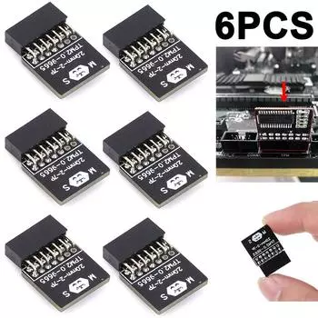 Процессор шифрования TPM 2.0 Интерфейс LPC для ASUS/MSI/ASRock (14-контактный для MSI)