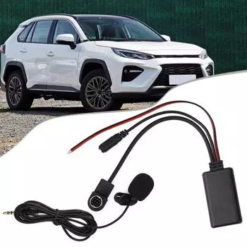 Прочный аудиоадаптер Alpine IDA X100 IDA X200 Bluetooth 50 с микрофоном для звонков по громкой связи и воспроизведения музыки CHINA
