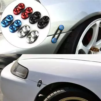 Прочный быстроразъемный комплект для крепежа JDM, бамперов, крышек багажника автомобиля, крыльев люка зелёный
