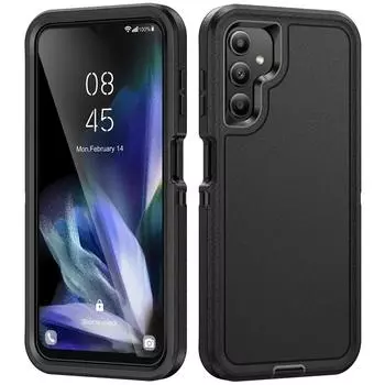 Прочный противоударный жесткий чехол-сумка для Samsung Galaxy A14 5g A13 A54 A53 A04s S23 Ultra S22 Plus, аксессуары для мобильных телефонов, чехол for Galaxy A13 4G чёрный