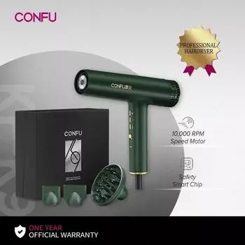 Professional Hair Dryer High Speed Powerful Wind Barber Shop Blow Dryer Negative Ions Hair Care Hair Machine Quick-Dry EU зелёный