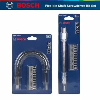 Профессиональная отвертка Bosch с гибким валом, 11 шт., комплект 200 мм, 300 мм, отвертка, комплект с гибким валом, 360°, всенаправленная, 11 шт.