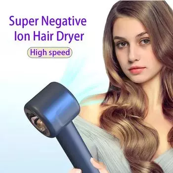 Professional Negative Ionic Hair Dryer Leafless Hair Dryer Hot/ Cold Blow Dryer Hairdryer Home Appliance free shipping dyso KR