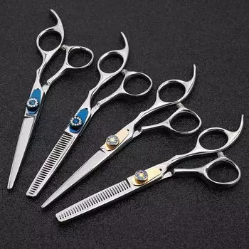 Профессиональные 6-дюймовые ножницы для волос Gem Hair Scissors Haircutting Barber Makas Scisors Hair Cutting Shears Hairdresser Scissors