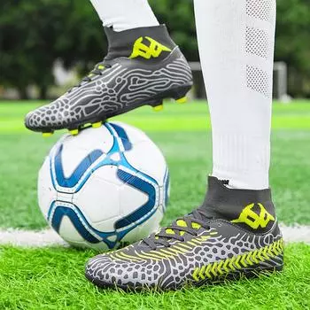 Профессиональные противошоковые футбольные бутсы FG Sock, мужские футбольные кроссовки унисекс с высококачественным принтом, дышащие женские футбольные кроссовки 44
