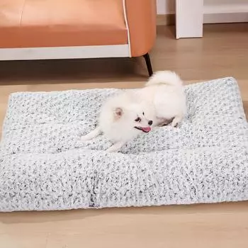 Professional Warm Soft Pet Dog Blanket Pad Plush Thickened Pet Comfortable Sleeping Pad Puppy Kitten Pet Dogs Bed Small Large Dogs Pet Carpet S