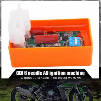 Программируемый CDI для мотоцикла Lignition 6 Pin AC CDI Racing Box DIP-переключатель скорости для CG125 CG150 150CC FT CG 150 CGL WY ML 125