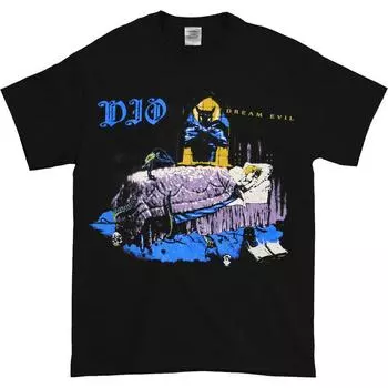 Промо-черная футболка унисекс Dio Vintage Concert 1987 Dream Evil Album S