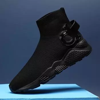 Promotion Autumn Sneakers For Men Fasion Shoe Man Fashion Tennis 2024 Lightweight 2024 Footwear Men s Winter Boots Top Tennis 39 чёрный