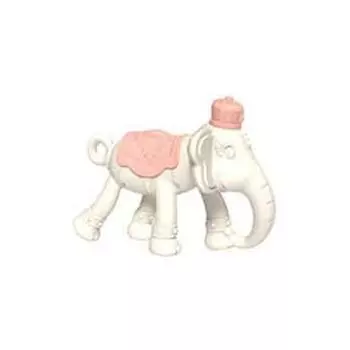 Прорезыватель Anjou 3D слон, соска, белый, 1 штука, Корейские детские товары