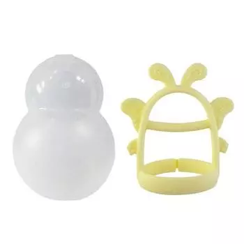 Прорезыватель для зубов Agaphra Butterfly Wrist Teether + Чехол, Желтый, Корейские детские товары
