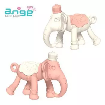 Прорезыватель для зубов Ange 3D в виде слона, розовый, 1 шт., корейские детские товары