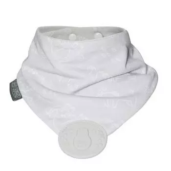 Прорезыватель для зубов Cheeky Chompus Hippone Cutie Scarf Bib, от 2 месяцев до 2 лет, крекер в форме животного, 1 шт., корейские детские товары