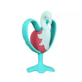 Прорезыватель для зубов Upis Flamingo, соска, мята и вишня, 1 шт., корейские детские товары