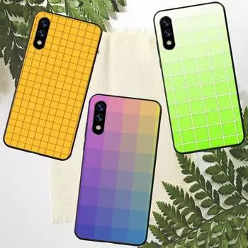Простой чехол для телефона с решеткой для Xiaomi Mi 11 10 A2 A2lite A1 9 9SE 8Lite 8explorer F1 Poco M3 X3 Pro Fundas Cove xiaomi11xpro