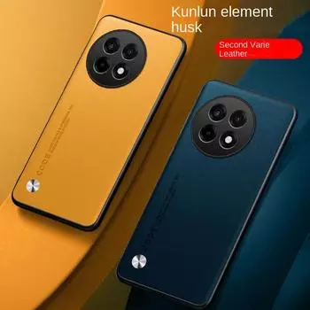 Простой чехол из искусственной кожи для OnePlus 13R 1+13 12R Матовый жесткий защитный чехол для камеры Противоударный мягкий чехол для Oneplus Ace 5 Pro Ace5 3v 3pro OnePlus Ace 5 Pro чёрный