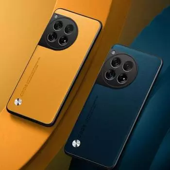 Простой чехол из искусственной кожи для OnePlus Ace 3 Pro 3V Матовый силиконовый противоударный мягкий защитный чехол для телефона One Plus Ace3 12R 1+ACE 3Pro For OnePlus Ace 3PRO красный