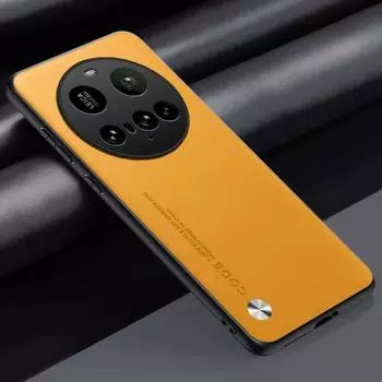 Простой чехол из искусственной кожи для Xiaomi 15 Ultra Mi 15 14T Pro M7 X7 Pro, матовый силиконовый защитный чехол для камеры, противоударный бампер For Xiaomi 15 Ultra жёлтый