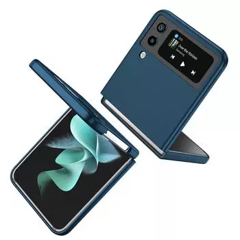 Простой складной тонкий чехол с защитой от отпечатков пальцев для Samsung Galaxy Z Flip 4 5g Flip4 Flip3 Flip 3 Zflip4 противоударный модный чехол for Z Flip SM-F700 красный