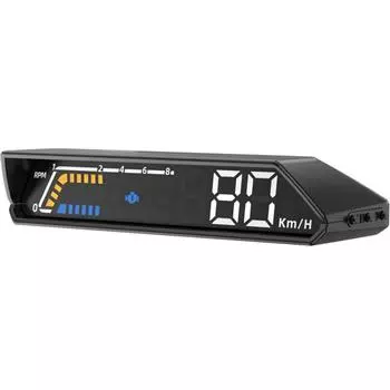 Простота использования для бензинового автомобиля OBD2, проекционный дисплей HUD, черная приборная панель автомобиля, соединение с двумя экранами, интерфейс OBD2 CHINA