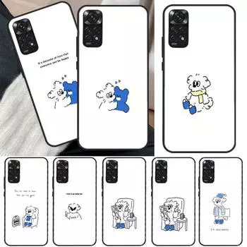 Простые штрихи для Redmi 10A 10C 9A 9C 9T K40 K50 игровой чехол для телефона Redmi Note 11S 10S 9S 9 10 11 Pro Redmi Note 7