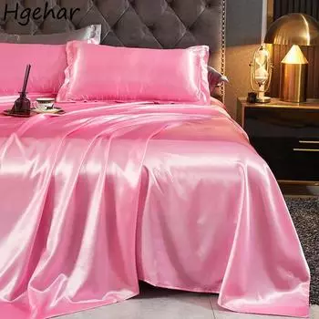 Простыни из цельного шёлка Ice Silk, приятные для кожи, современные простыни из искусственного атласа, защитные, универсальные, дышащие, для дома, для общежития 170x230cm