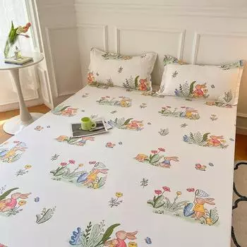 Простыни Moon Twinkle Stars Single/Queen/King с резинкой, высококачественный чехол для матраса Sabanas Queen Size с реактивным принтом 120cm*200cm