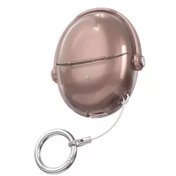 Protective Case Creative Lock Yue Yan Bluetooth Headset Case Second Change Bracket Shell Streamer Purple Soft Case Anti-Lost Advanced New High Sense Huawei FreeBuds 6 Rose gold