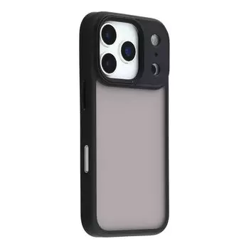 Противоударный чехол для iPhone 17 Pro Max из ТПУ+ПК с металлическими кнопками Black