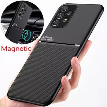 Противоударный чехол для телефона с магнитным держателем для Samsung Galaxy A53 5g A52s A51 A52 A71 A13 A12 A21s A31 A73 A72 A22 A50 A33 A32, чехол A31 синий