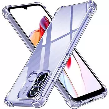 Противоударный чехол для XiaoMi RedMi Note 12 Pro Plus 5G Note12 Pro 12C RedMi12C, роскошный прозрачный мягкий силиконовый чехол из ТПУ, аксессуары для телефонов RedMi 12C белый