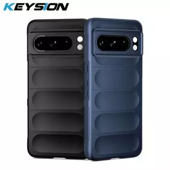 Противоударный чехол KEYSION для Google Pixel 8 Pro 7 Pro 7A 6A, противоскользящая мягкая силиконовая задняя крышка для телефона Google Pixel 8 7 Pro 7A for Pixel 8 красный