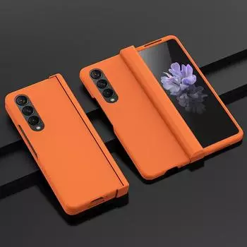 Противоударный чехол Zfold3 для аксессуаров для телефонов Samsung Galaxy Z Fold4 Fold 4 Fold3 Fold 3 5g Противоскользящий чехол для Samsung Fold4 for Samsung Z Fold 3 темно-синий