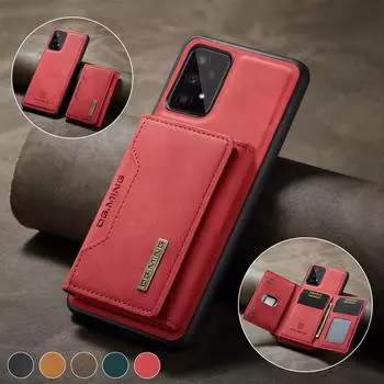 Противоударный деловой кожаный чехол-сумка для телефона Samsung Galaxy A53 5g A 53 A52s A52 A72 A33 A13 A73 Нескользящий защитный чехол for Galaxy A33 5G красный