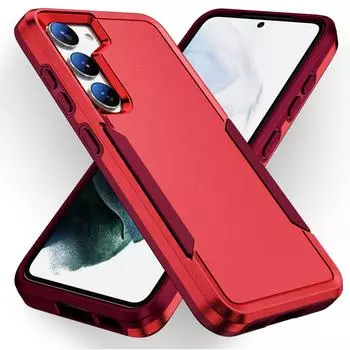Противоударный прочный защитный чехол для Samsung Galaxy S23 Ultra S22 Plus 5g S20 S21 A14 A53 A73 A52 A52s A13 A33, чехлы for Galaxy S23 красный
