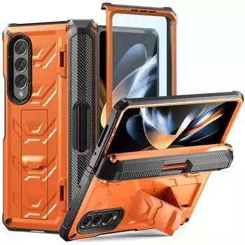 Противоударный защитный чехол для Samsung Galaxy Z Fold Flip 4 5g, жесткий чехол для смартфона с шарниром, защитный чехол для ручки Samsung Fold 4