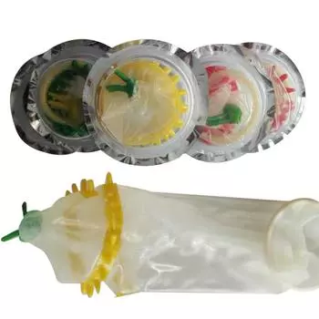 Презервативы с цветным кольцом и смазкой, 10 штук 10pcs