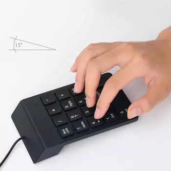 Проводная цифровая клавиатура USB, мини-цифровая клавиатура, 18 клавиш для ПК