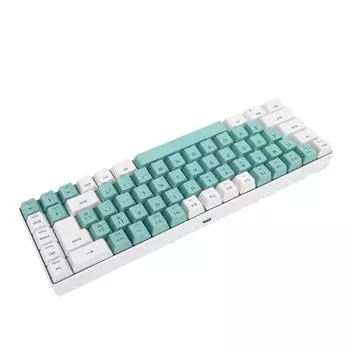 Проводная игровая клавиатура 60% компактная с RGB подсветкой удобная для печати механическая клавиатура для ПК