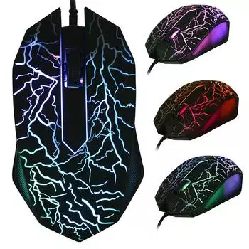 Проводная мышь 2400 DPI LED USB 3 кнопки профессиональная сверхточная игровая мышь для LOL для Dota 2 геймер компьютерные игровые мыши для ПК