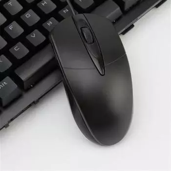 Проводная USB-мышь, 3 кнопки, Plug Play, 1000 точек на дюйм, оптическая мышь с низкой задержкой, эргономичная игровая мышь для ПК, ноутбука, компьютерные аксессуары