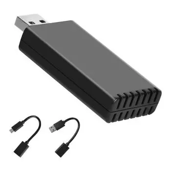 Проводной и беспроводной автомобильный зеркальный адаптер Plug Play высокой четкости, зеркальный преобразователь для автомобильного экрана, универсальный