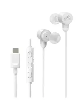 Проводные наушники JVC Kenwood Victor с микрофоном, чехол для переноски, USB-кабель Type C, белый HA-FR29UC-W, Hi-Res Type-C, 1,2 м HA-FR29UC