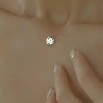 Прозрачное ожерелье с подвеской, сексуальная цепочка на ключицу, модное ожерелье, колье, вечерние ювелирные изделия, подарок 6mm